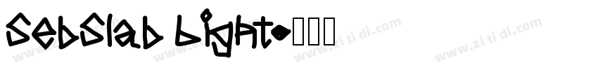 SebSlab Light字体转换